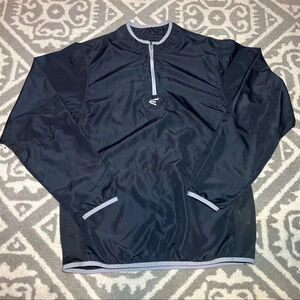 Easton Long Sleeve Baseball Warm-up Pullover Windbreaker 1/4 Zip Small Jacket